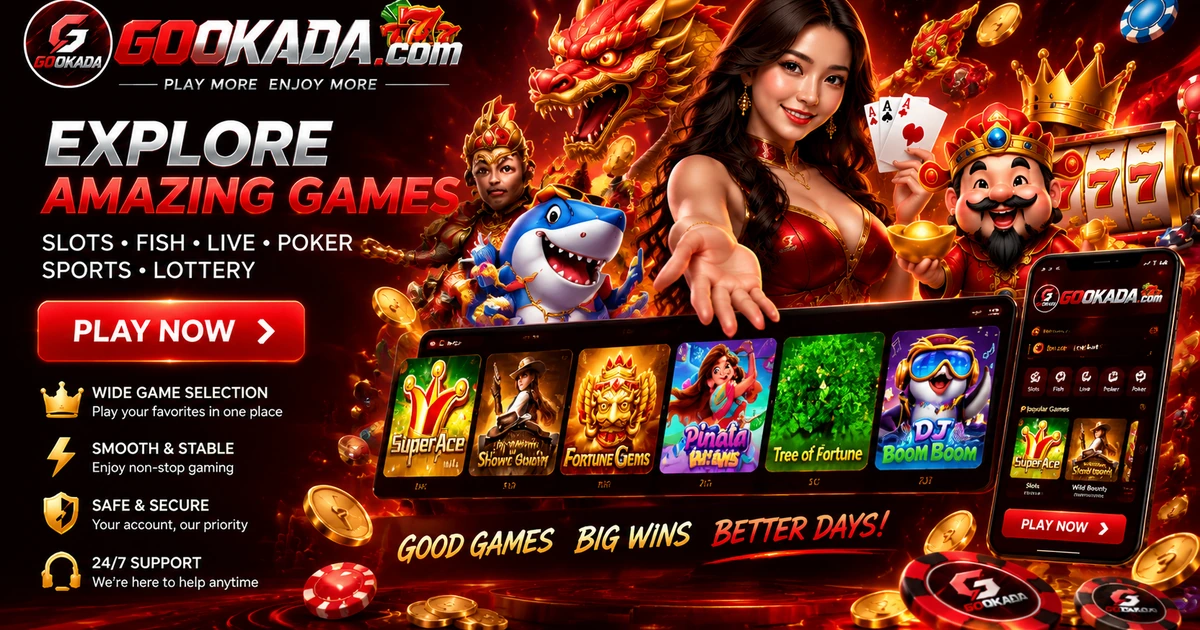 Gaming-inspired red visual in the gookada style
