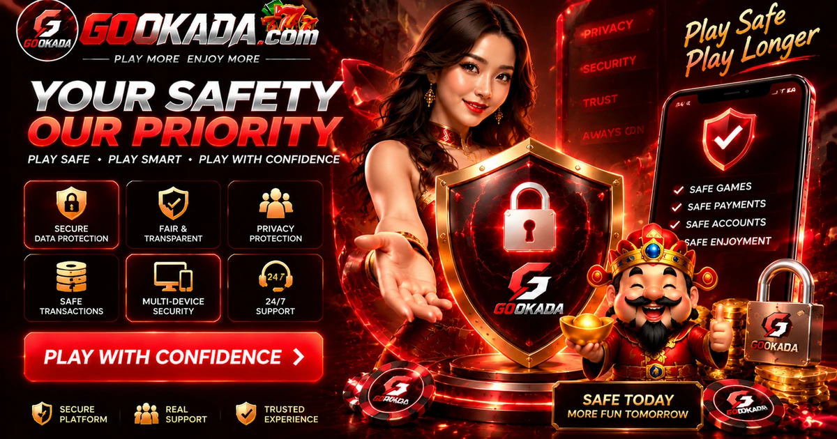 Red and gold security lock visual